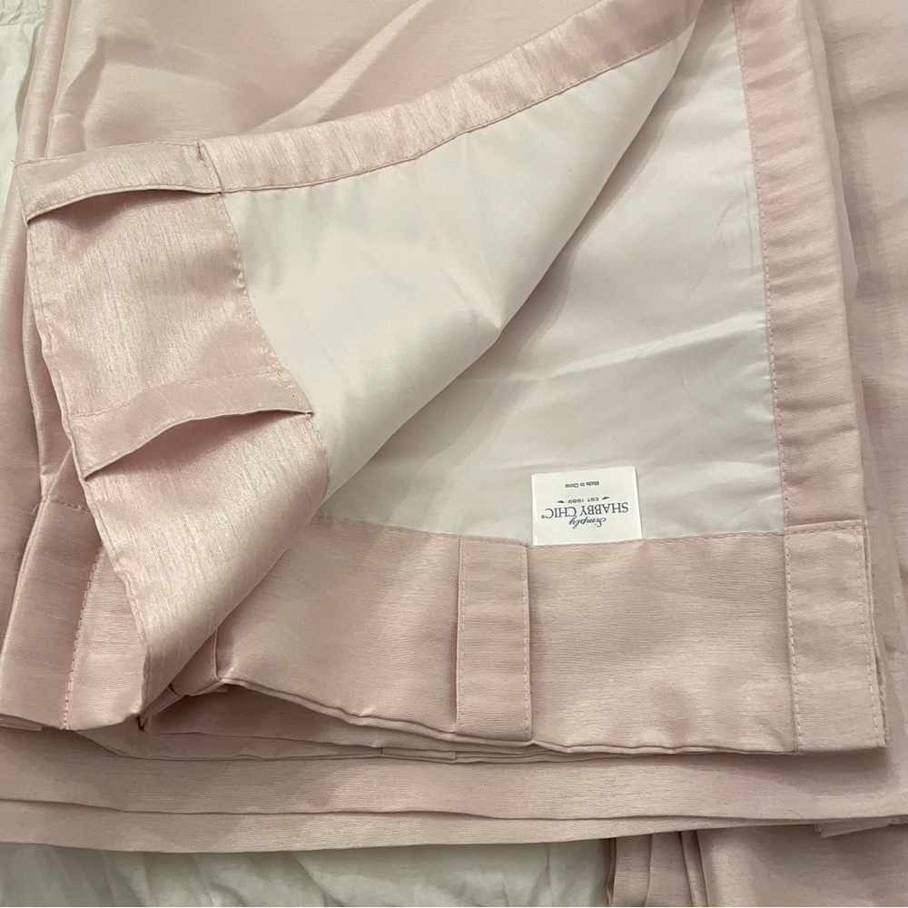 Simply Shabby Chic Light Pink Curtain Panels - Picture 11 of 12